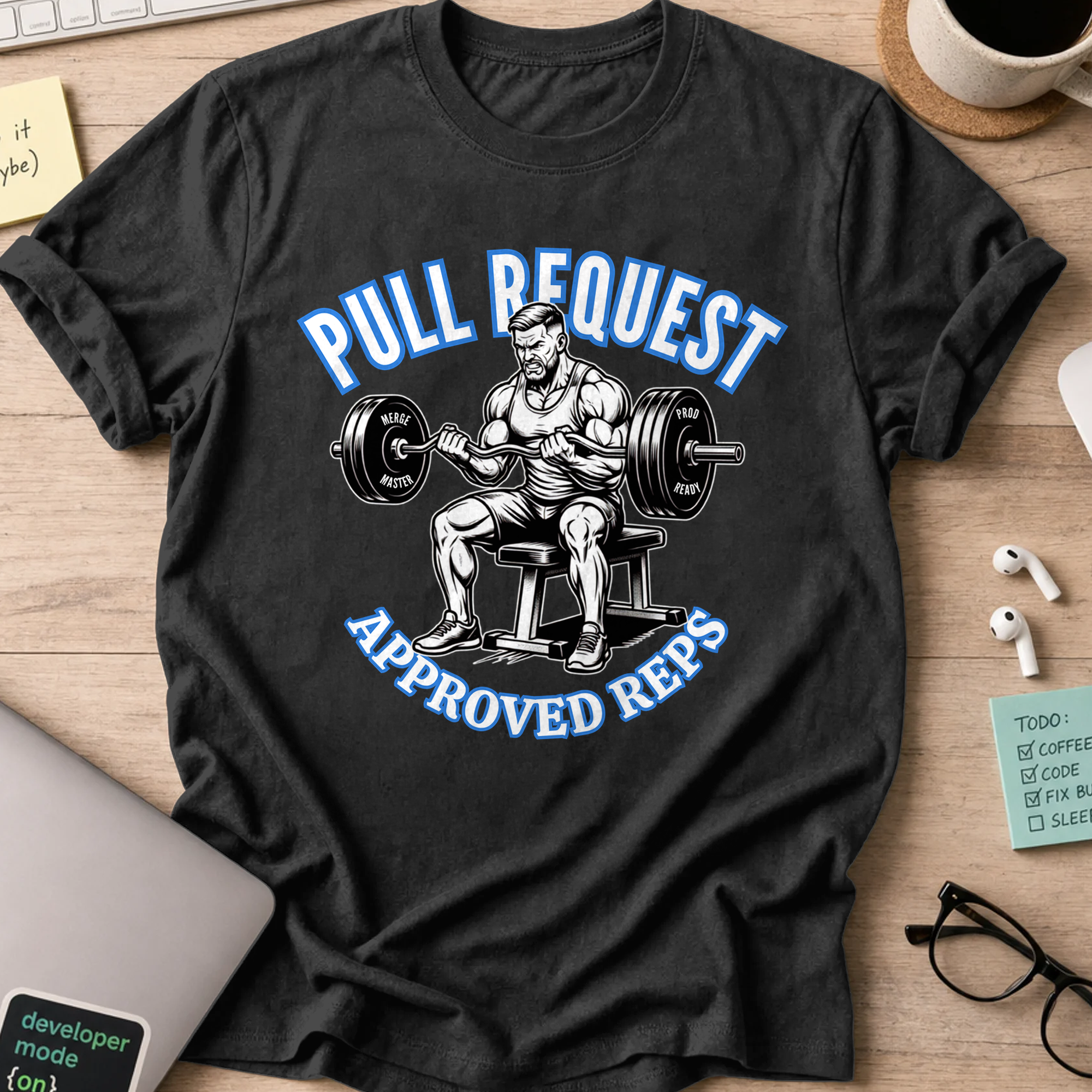 Pull Request Approved Reps Shirt - Black