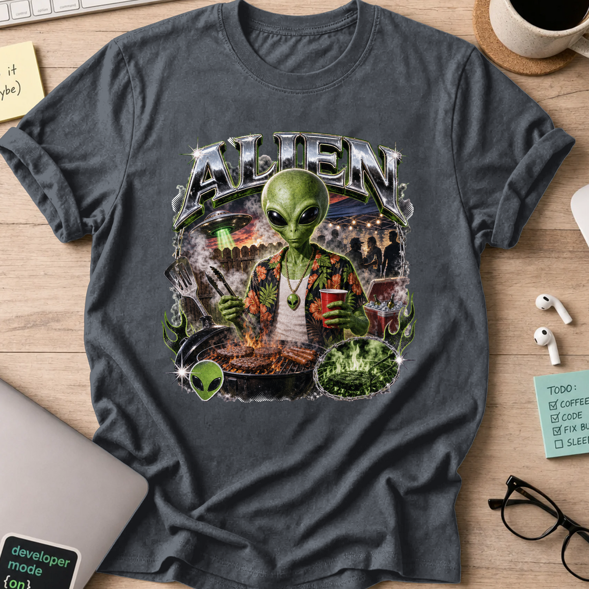 Nerd Collection Artwork 031 Shirt - Dark Heather mockup