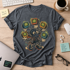 Octopus TV Monster Shirt — Dark Heather