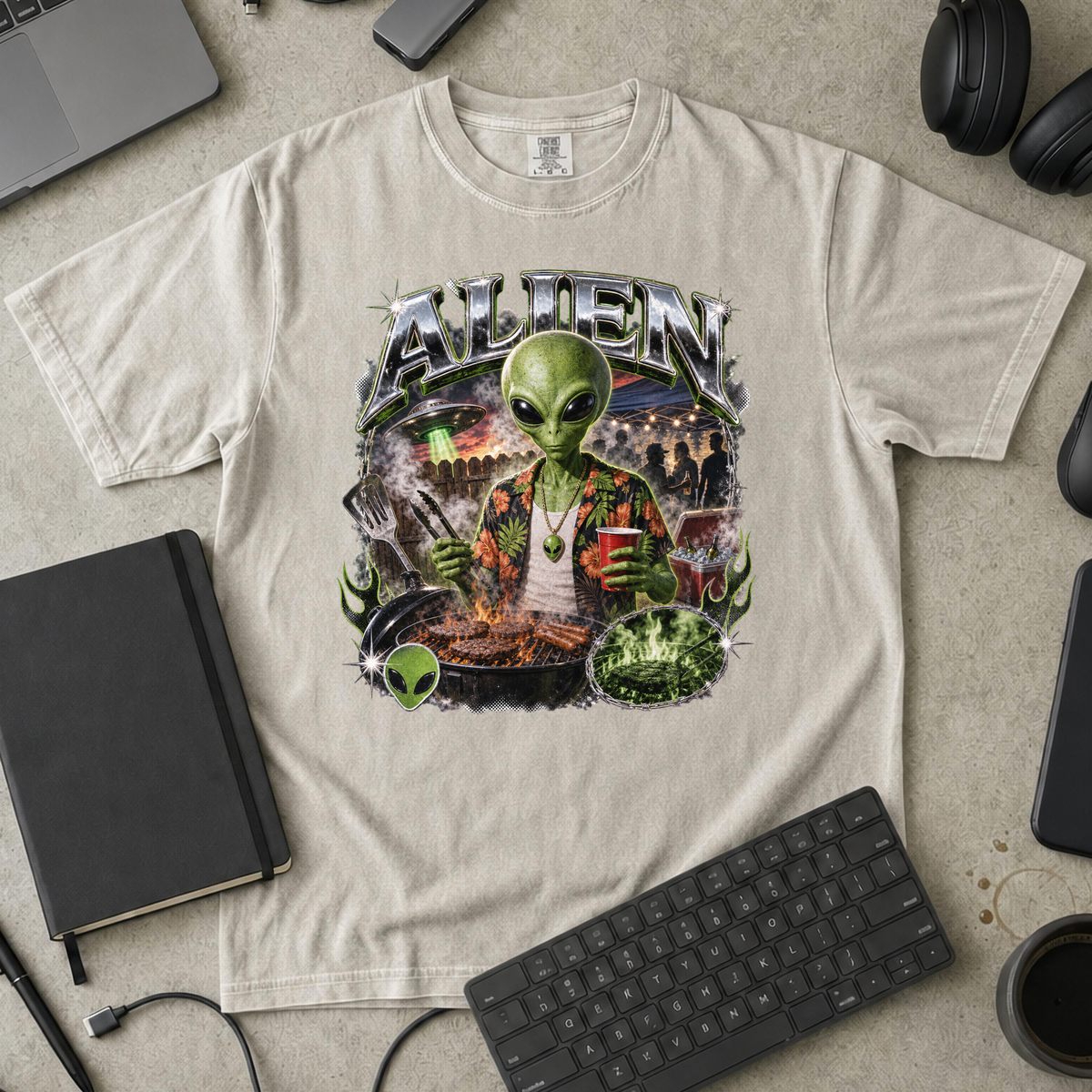 Nerd Collection Artwork 031 Premium Shirt - Ivory mockup