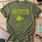Cultivating Green Squares Shirt — Military Green