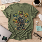 Octopus TV Monster Shirt — Military Green