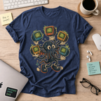Octopus TV Monster Shirt — Navy