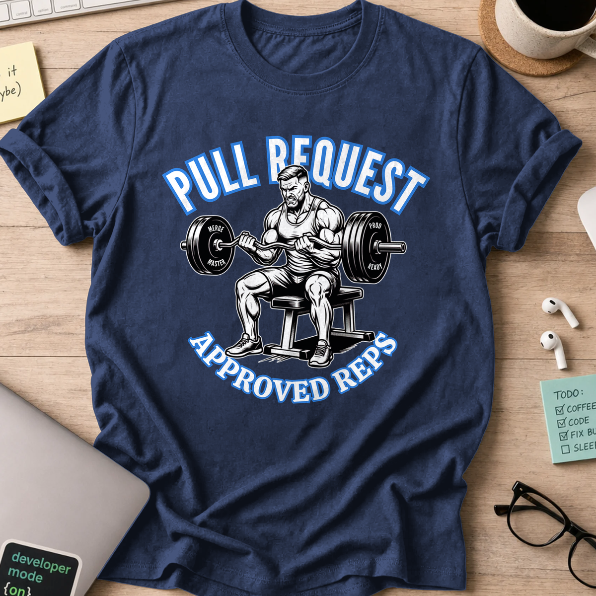 Pull Request Approved Reps Shirt - Navy