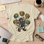 Octopus TV Monster Shirt — Natural