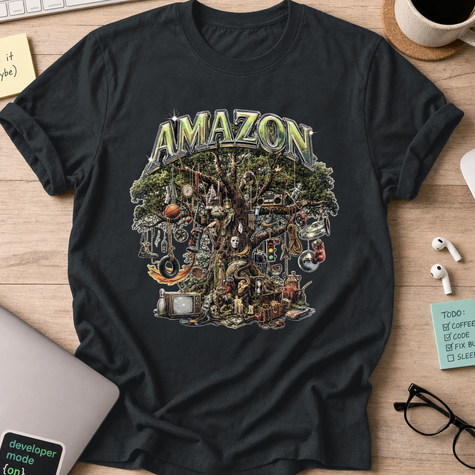 Nerd Collection Artwork 032 Shirt - Black mockup