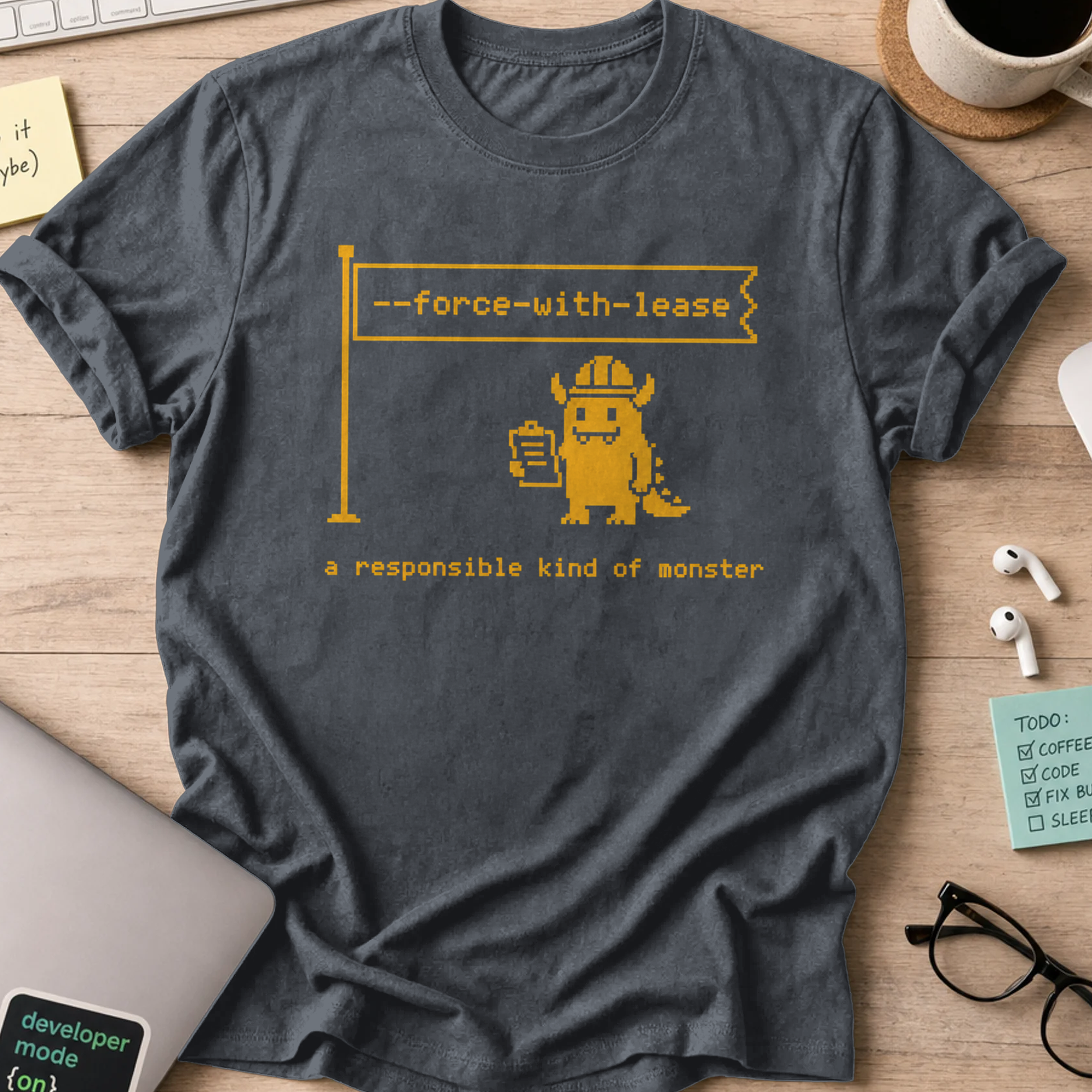 Force With Lease Shirt — Dark Heather