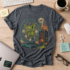 Gremlin in the Hamster Wheel Shirt — Dark Heather