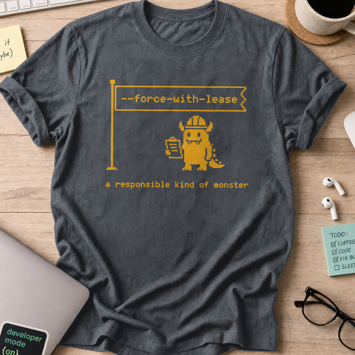Force With Lease Shirt — Dark Heather