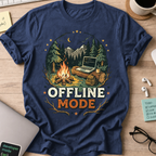 Offline Mode Campfire Shirt — Navy