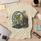 Gremlin in the Hamster Wheel Shirt — Natural