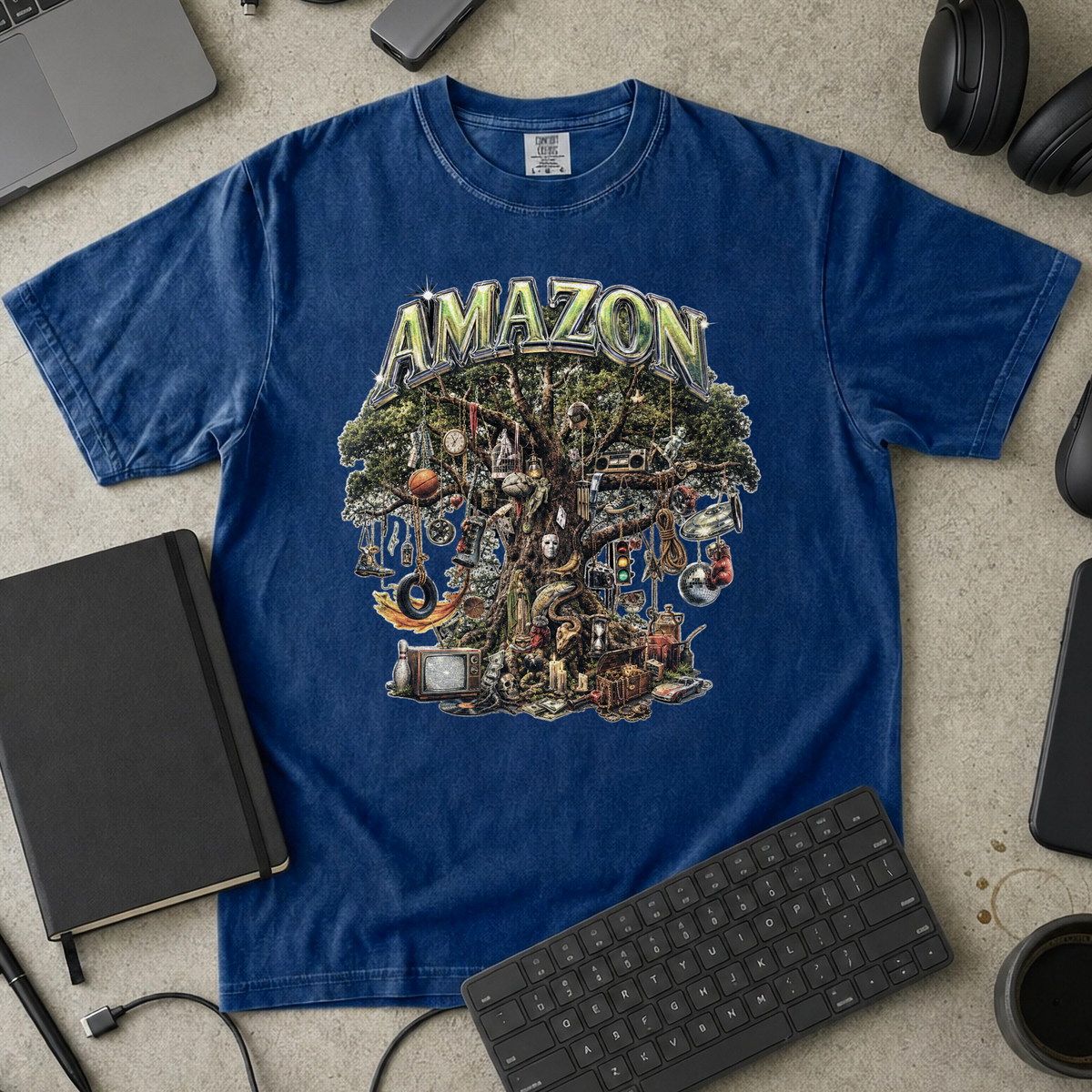 Nerd Collection Artwork 032 Premium Shirt - True Navy mockup