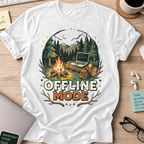 Offline Mode Campfire Shirt — White