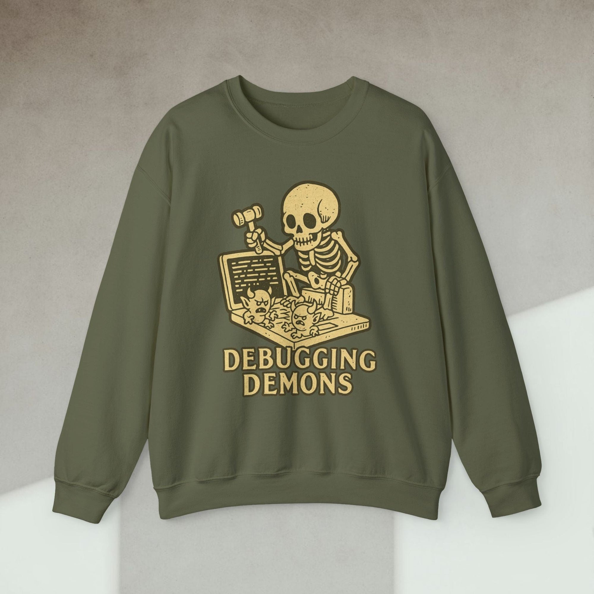 debugging demons sweatshirt