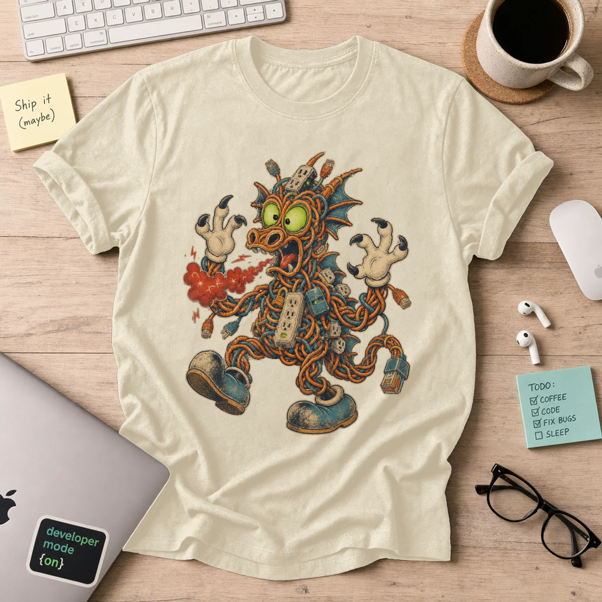 Cable Monster Shirt — Natural