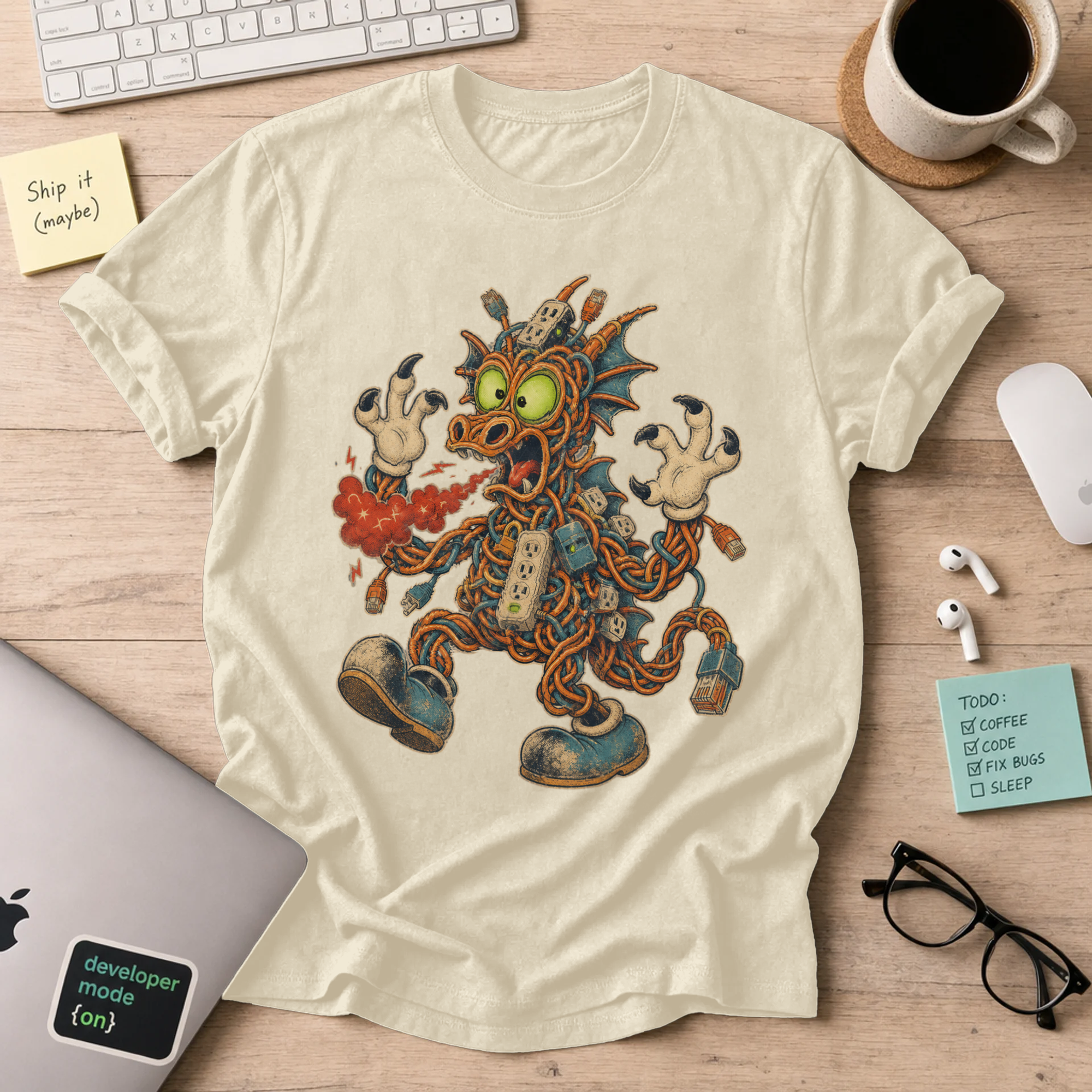 Cable Monster Shirt — Natural