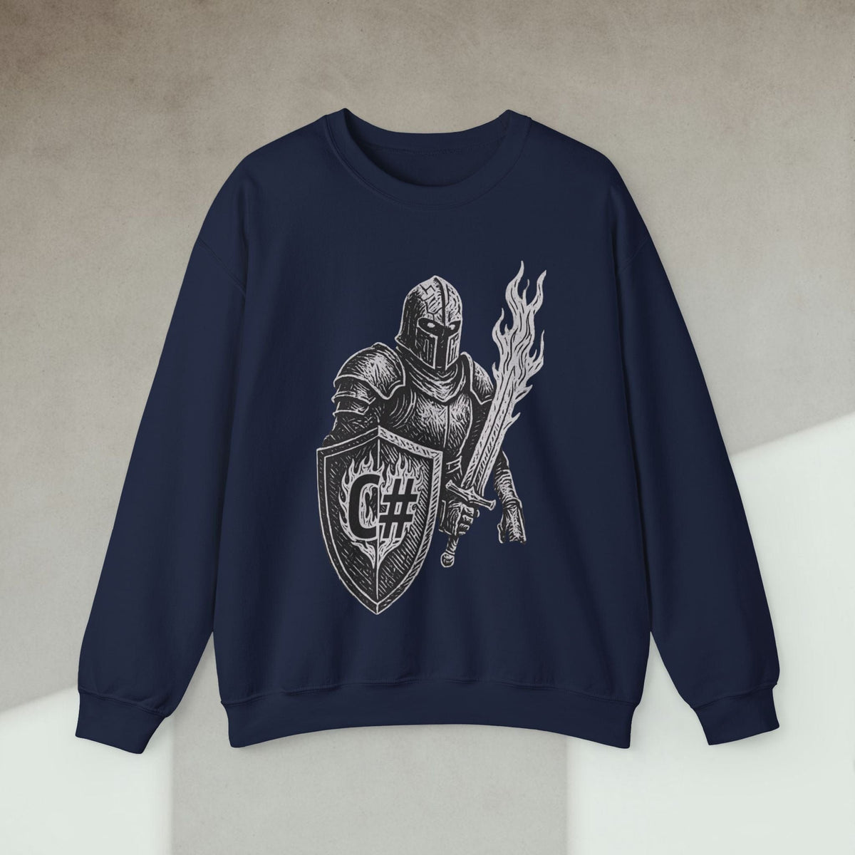 Code Culture C# knight sweatshirt funny programmer Sweatshirt in S — Code Culture developer clothing