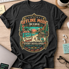 Offline Mode Unplug Shirt — Black