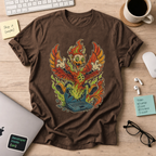 Phoenix Laptop Monster Shirt — Dark Chocolate