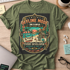 Offline Mode Unplug Shirt — Military Green