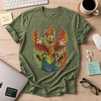 Phoenix Laptop Monster Shirt — Military Green