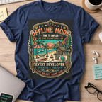 Offline Mode Unplug Shirt — Navy