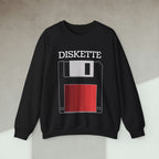 Code Culture diskette sweatshirt funny programmer Sweatshirt in S — Code Culture developer clothing