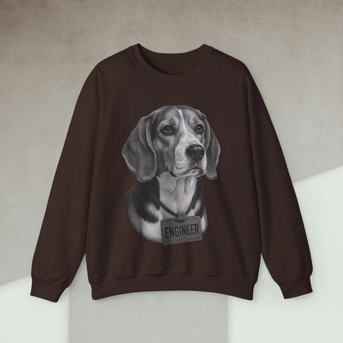 Code Culture dog engineer sweatshirt funny programmer Sweatshirt in S — Code Culture developer clothing