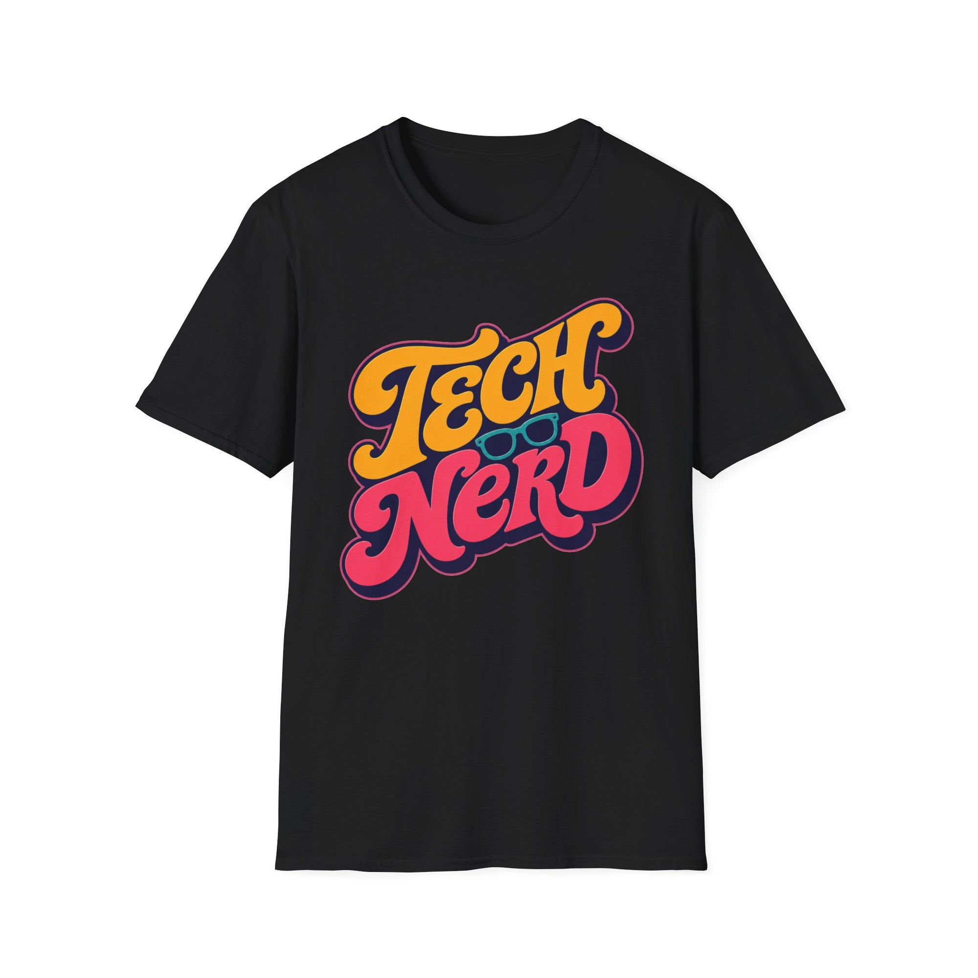 Tech Nerd Retro Typography Shirt