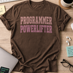 Programmer Powerlifter Shirt - Dark Chocolate