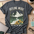 Offline Mode Dev On The Wild Shirt — Dark Heather