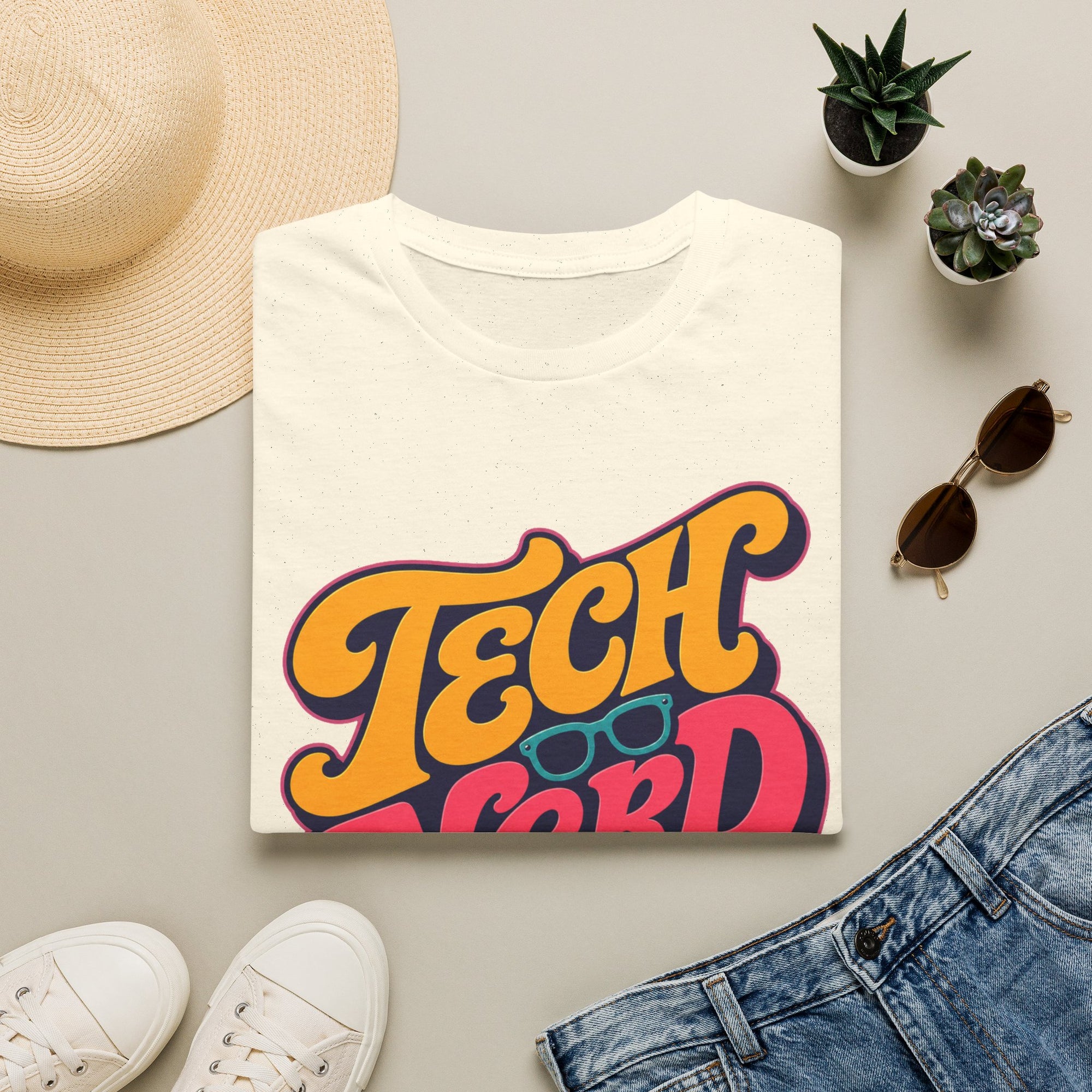Tech Nerd Retro Typography Shirt