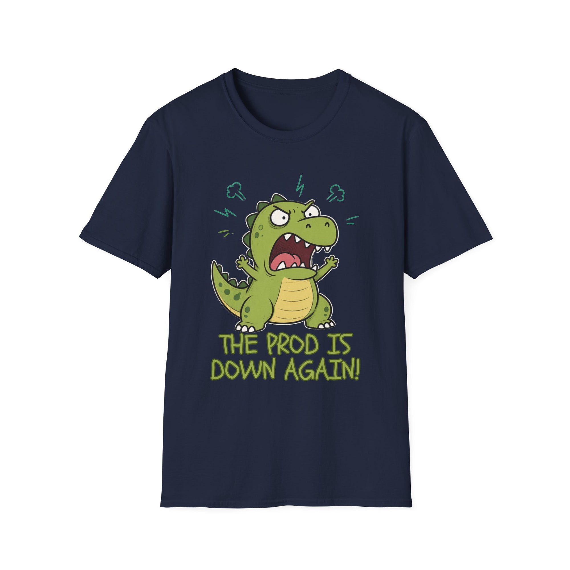 The Prod Is Down Again Cartoon Dinosaur Shirt