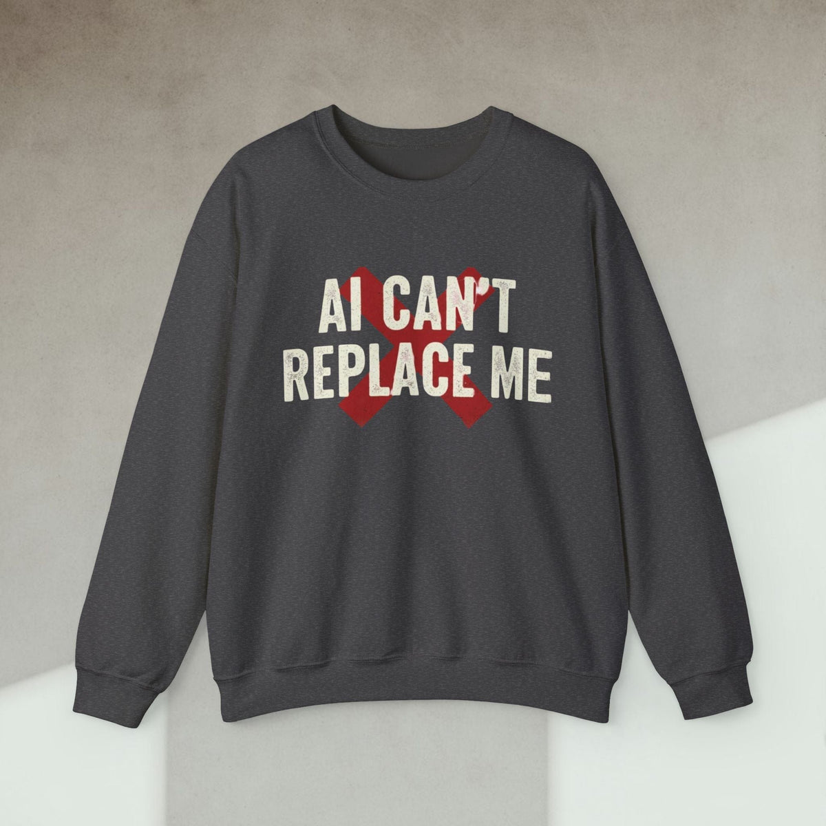 Code Culture ai cant replace me sweatshirt funny programmer Sweatshirt in S — Code Culture developer clothing
