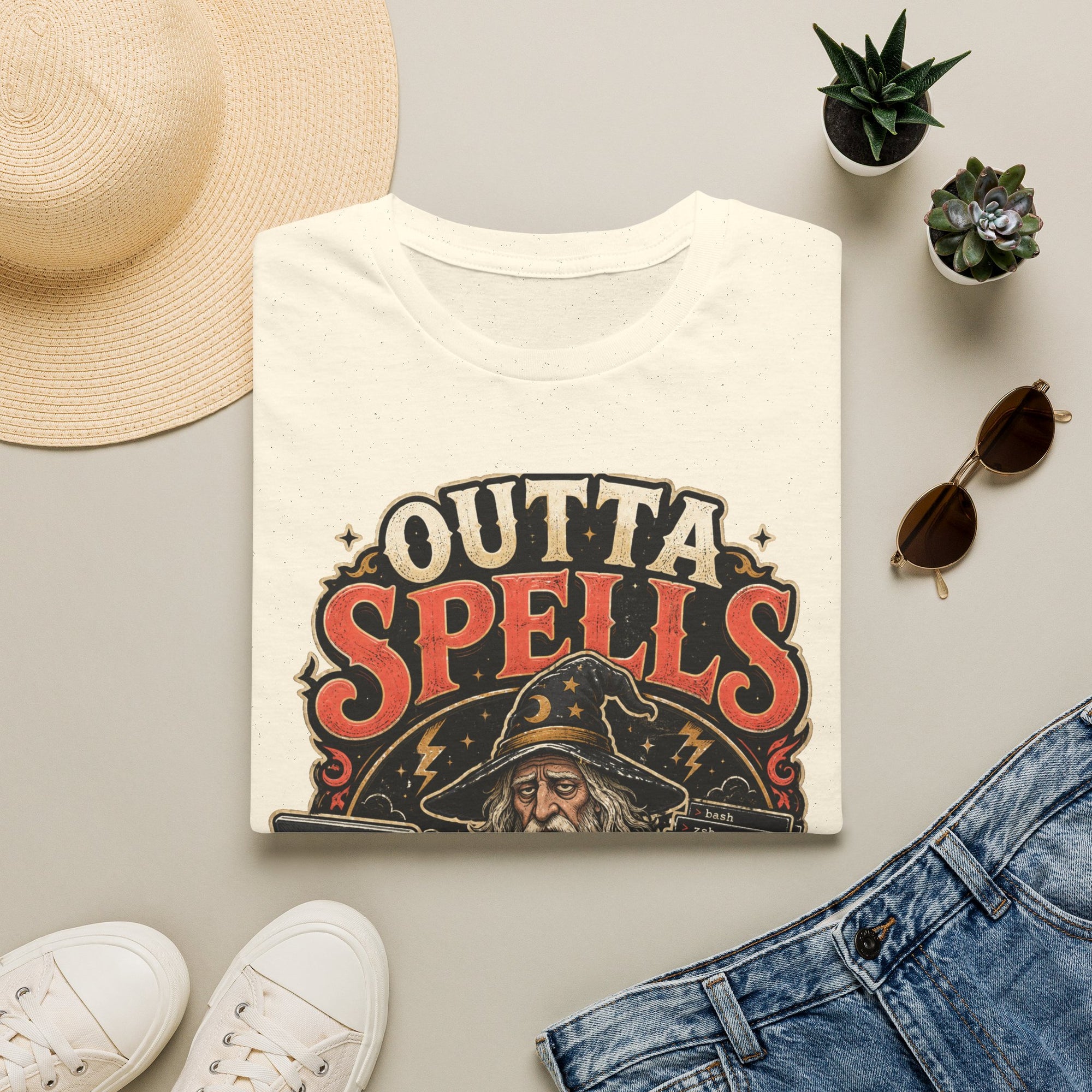 Outta Spells Vintage Wizard Shirt