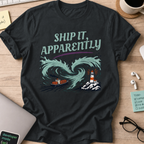 Ship It Apparently Shirt — Black