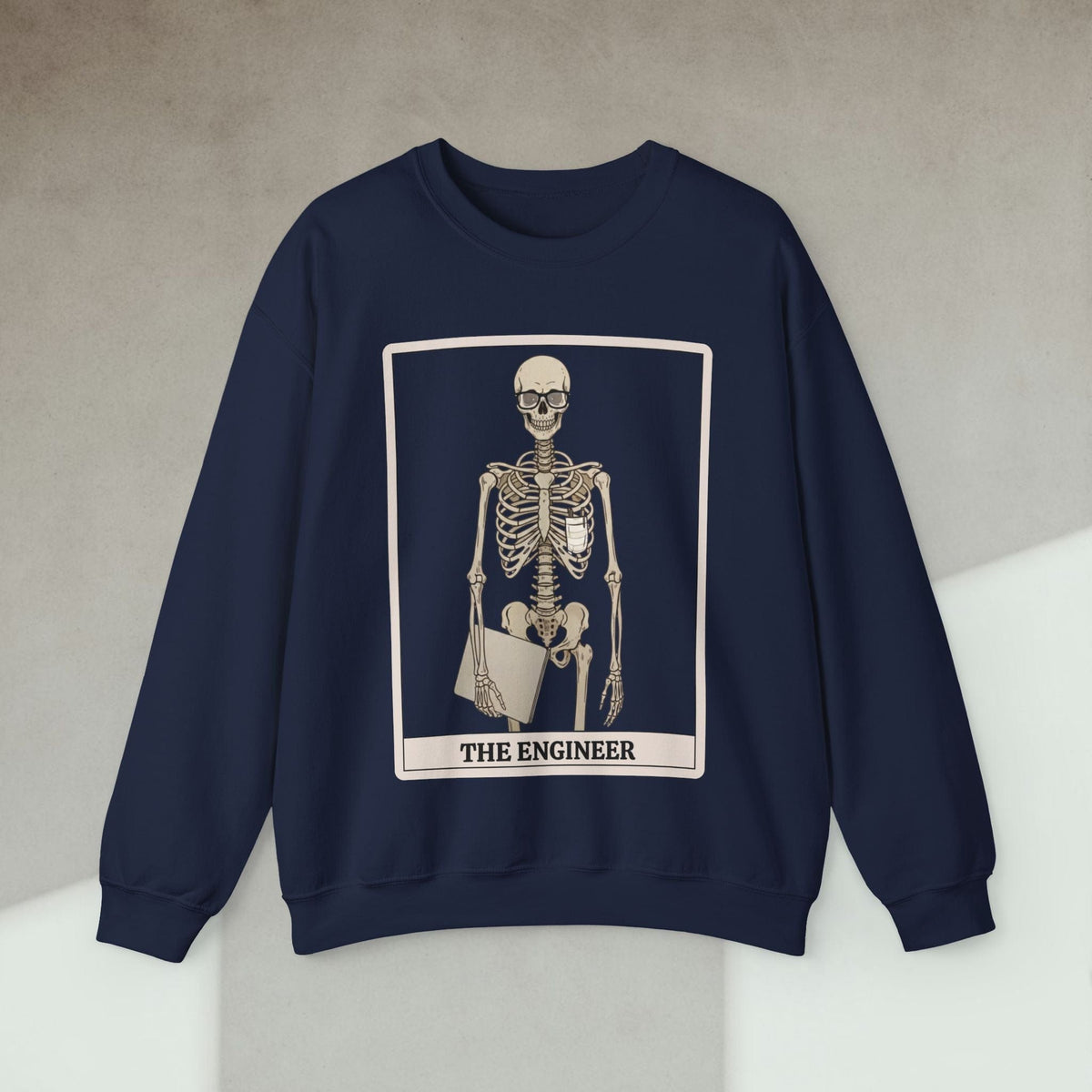 Code Culture skeleton engineer sweatshirt funny programmer Sweatshirt in S — Code Culture developer clothing