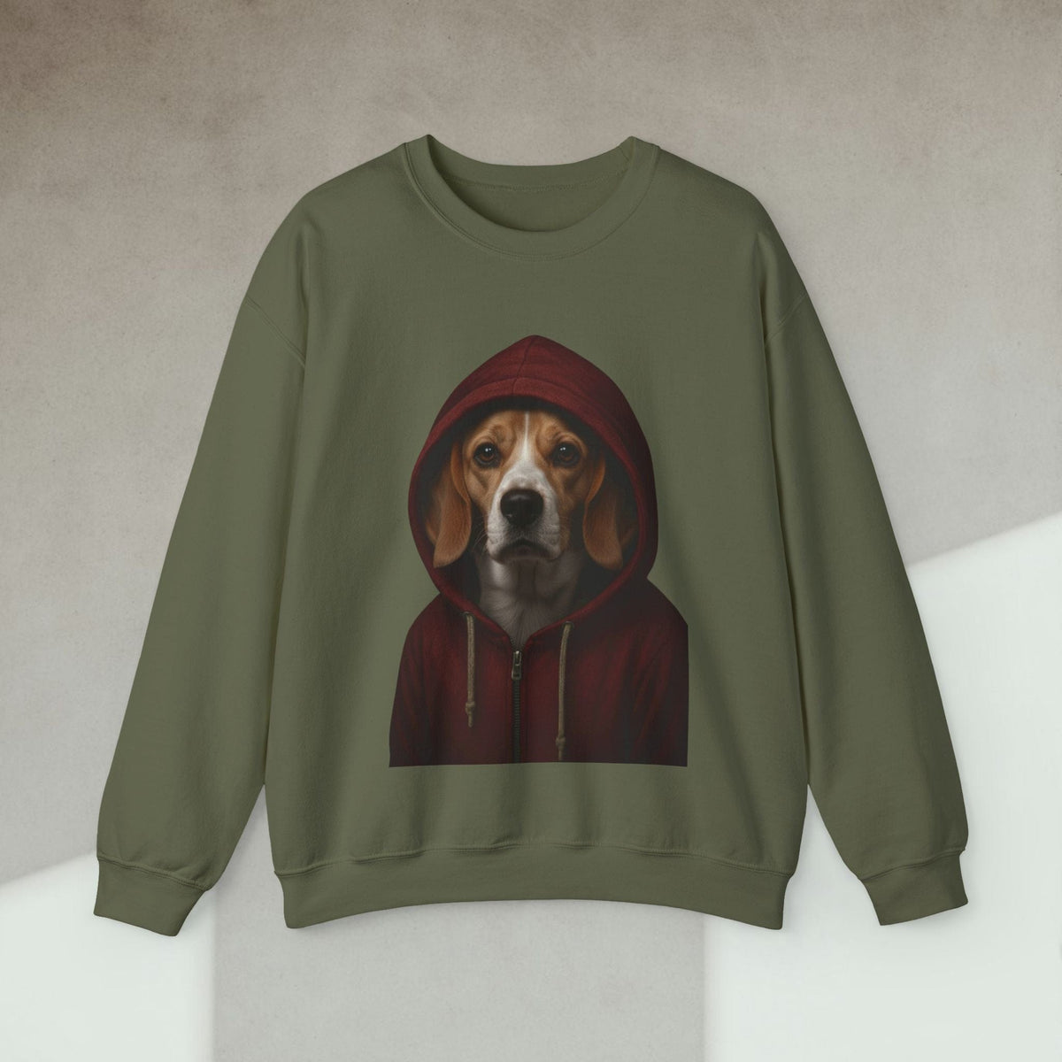 Code Culture dog in hoodie sweatshirt funny programmer Sweatshirt in S — Code Culture developer clothing