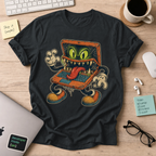Possessed Laptop Shirt — Black