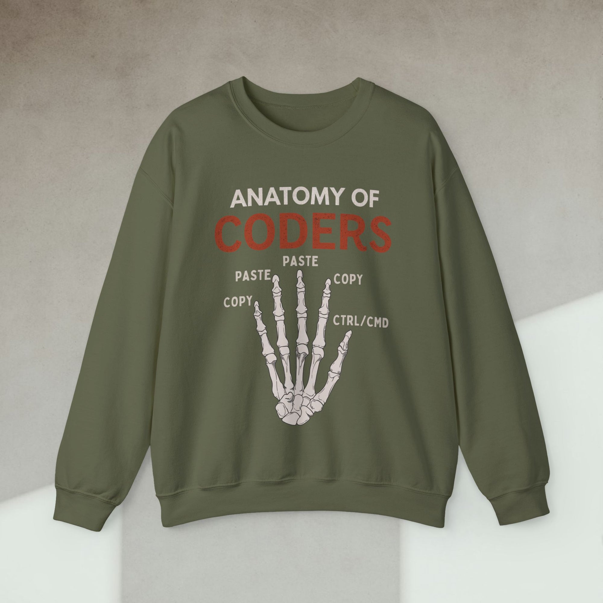 anatomy of coders sweatshirt