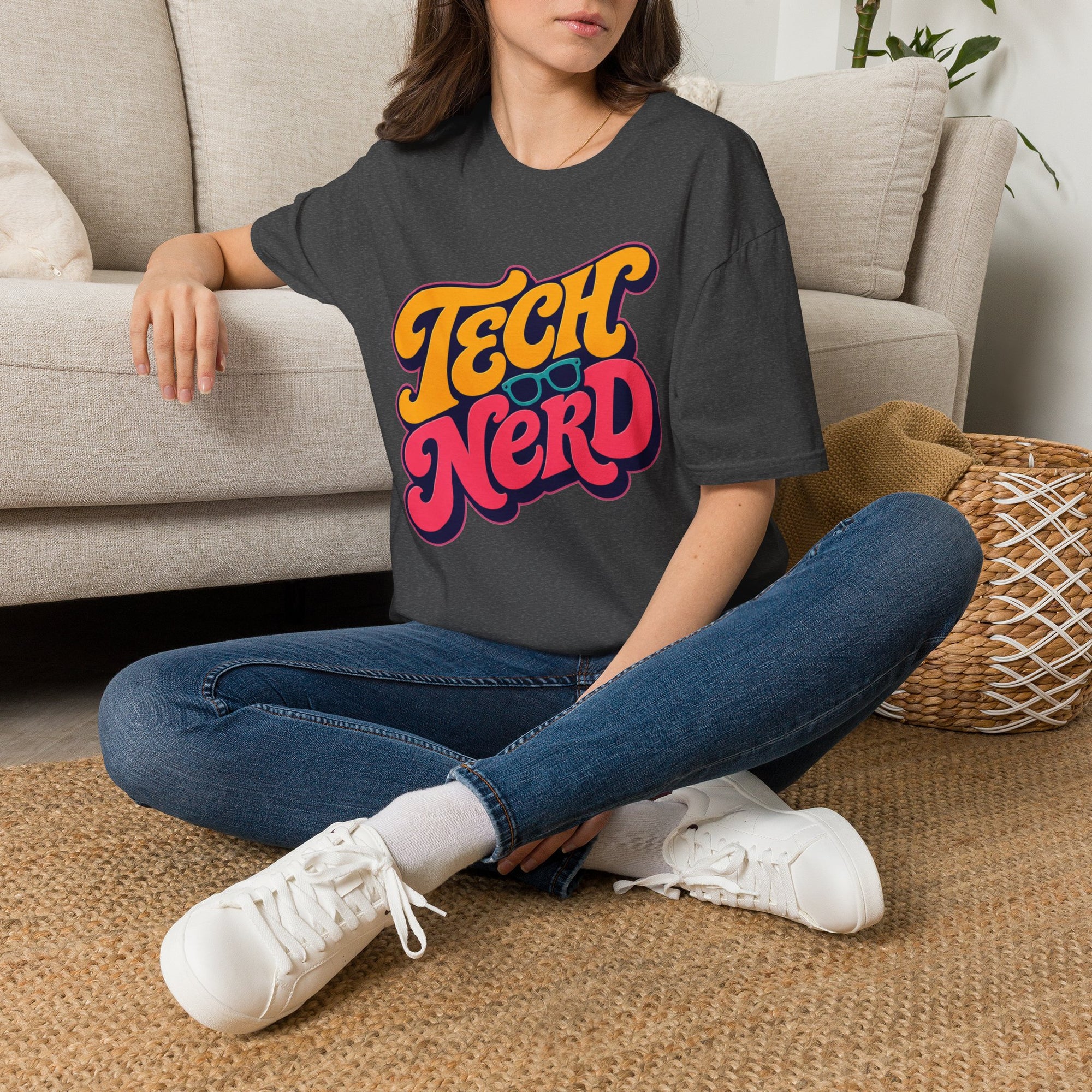 Tech Nerd Retro Typography Shirt