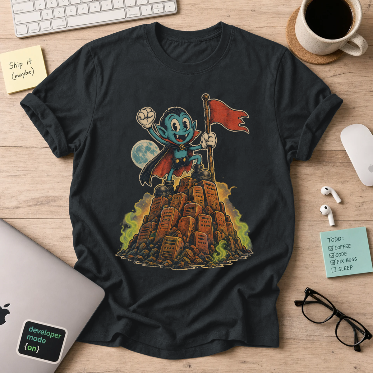 Vampire Server Overlord Shirt — Black