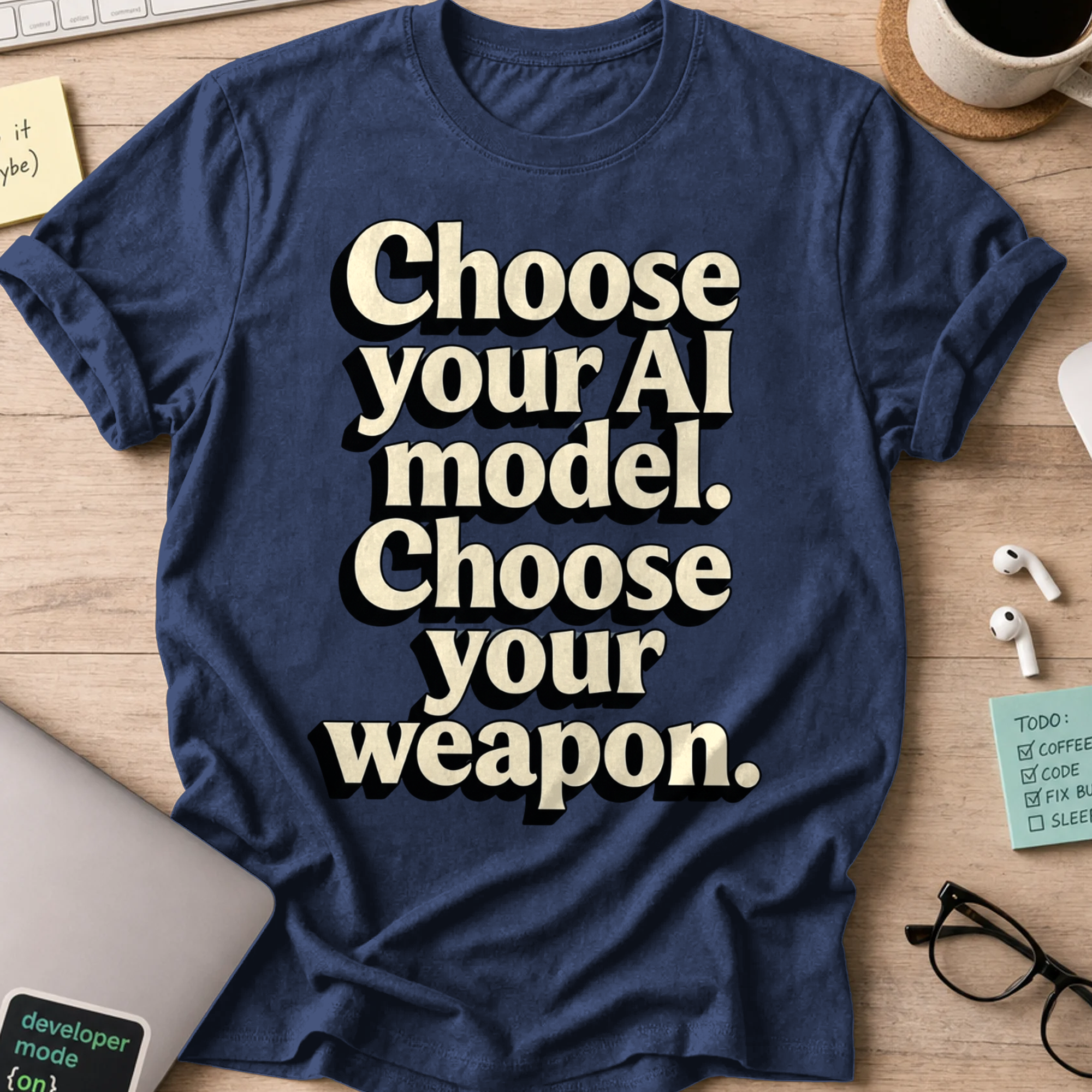 Choose Your Weapon Shirt — Navy