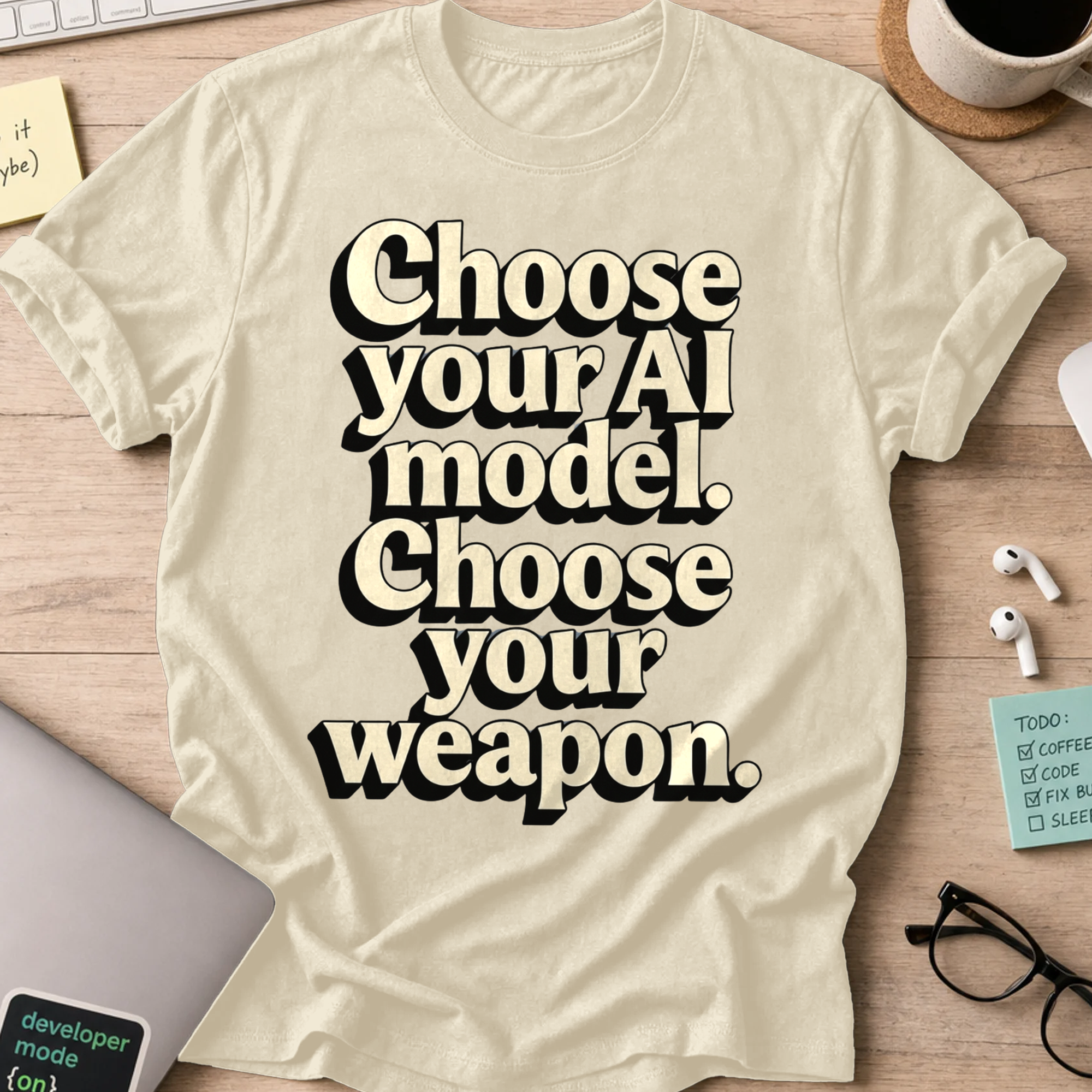 Choose Your Weapon Shirt — Natural