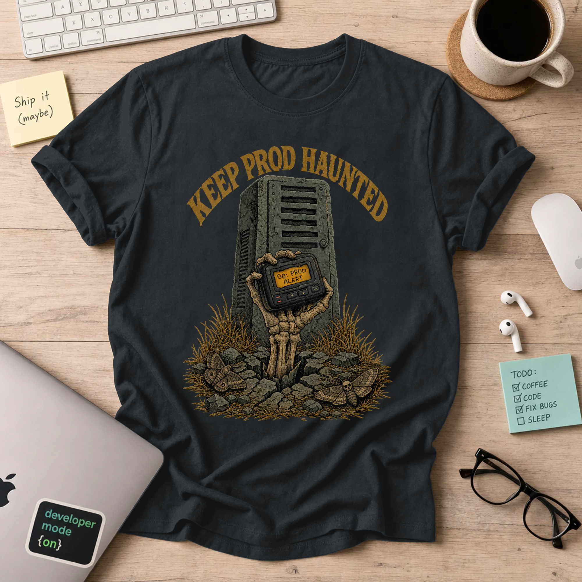 Keep Prod Haunted Shirt — Black