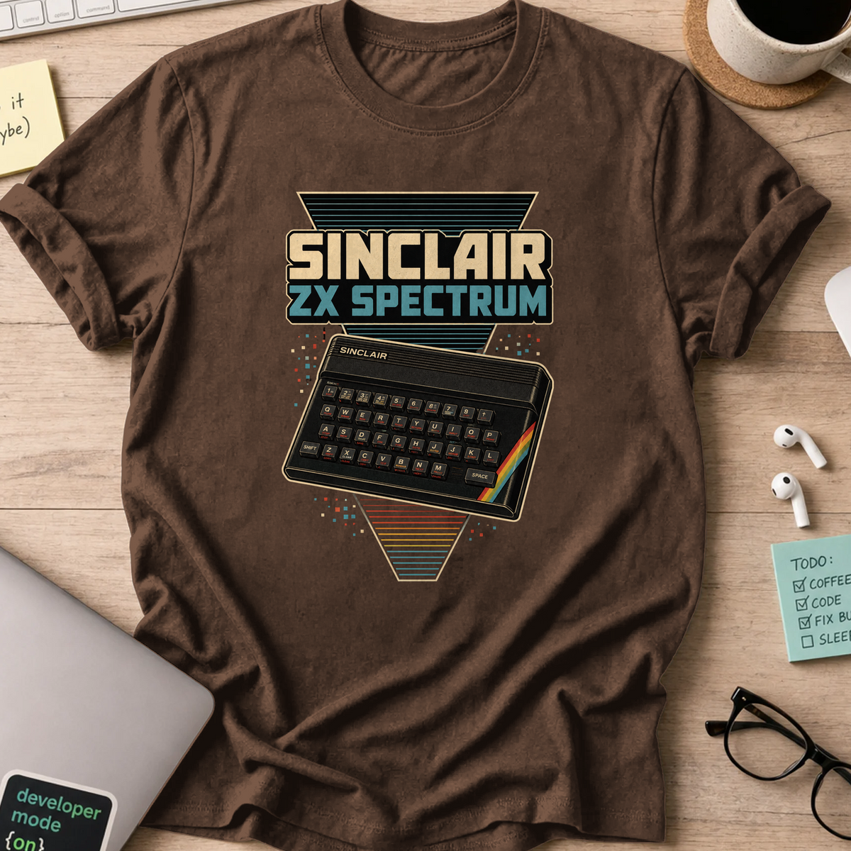 Nerd Collection Artwork 003 Shirt - Dark Chocolate mockup