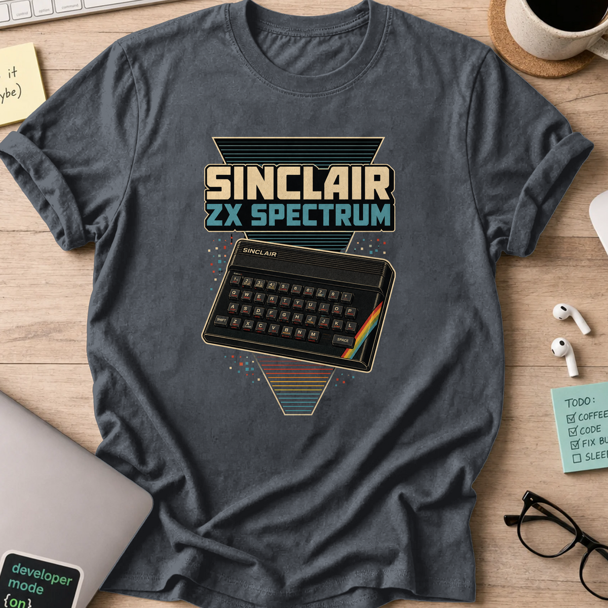 Nerd Collection Artwork 003 Shirt - Dark Heather mockup