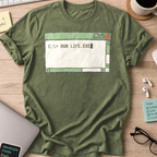 Run Life.exe Shirt — Military Green
