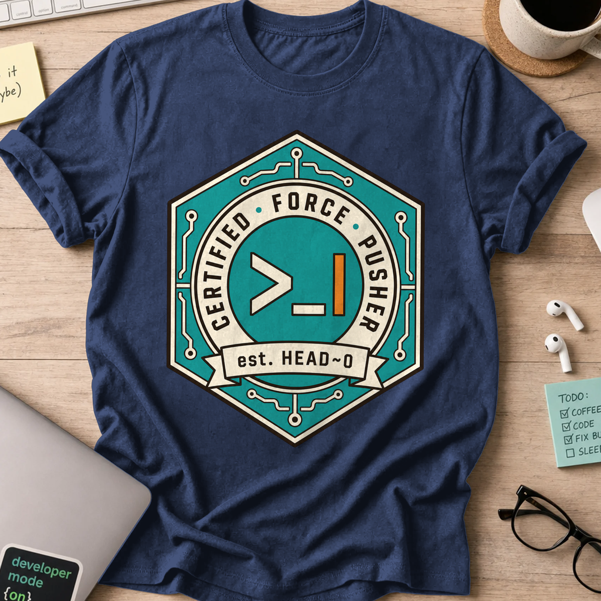 Certified Force Pusher Shirt — Navy