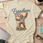 Freedom Bigfoot Flag Shirt - Natural